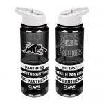 Penrith Panthers NRL Large Team Logo Tritan Plastic Drink Bottle with Bands