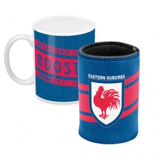 Sydney Roosters NRL Mug and Can Cooler Heritage Gift Pack