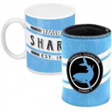 Cronulla Sharks NRL Mug and Can Coller Heritage Gift Pack