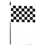 Checkered Hand Flag 30x45cm