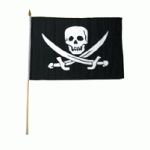 Pirate Jack Rackham Hand Flag 30x45cm