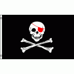 Pirate (New release) Red Eye Patch 150 x 90cm
