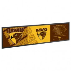 Hawthorn HAWKS AFL Rubber Back Bar Runner