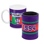 Fremantle DOCKERS AFL Mug and Can Cooler Pack