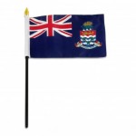 Cayman Islands hand Held Waver Flag on stick 30x45cm