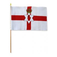 Northern Ireland hand held wavers flag on plastic stick 30x45cm