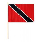 Trinidad and Tobago hand held wavers flag on plastic stick 30x45cm
