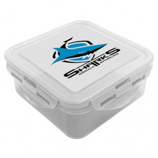 Cronulla Sharks NRL Snack Box Plastic Lunch Container