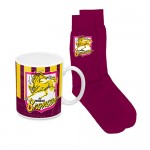Brisbane Broncos NRL Mug and Socks Gift Pack