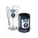 Carlton Blues AFL Heritage Pint Glass and Can Cooler 