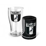 Collingwood Magpies AFL Heritage Pint Glass and Can Cooler 