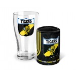 Richmond Tigers AFL Heritage Pint Glass and Can Cooler 