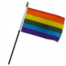 Rainbow desk flag