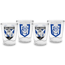 Canterbury Bulldogs NRL Shot Glasses Set of 4