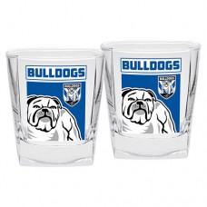 Canterbury Bulldogs NRL logo Design full colour Spirit Glasses value 2 per set