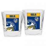 Parramatta Eels NRL logo Design full colour Spirit Glasses value 2 per set
