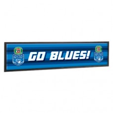 New South Wales State of Origin Rubber Back Bar Runner.