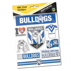 NRL Canterbury Bulldogs Team stickers "FREE POSTAGE''