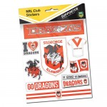 NRL St George Dragons team logo stickers "FREE POSTAGE"