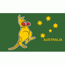 Boxing Kangaroo screen printed large flag 150 x 90cm 