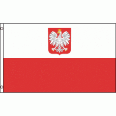 Poland (crest) Flag 150cmx90cm